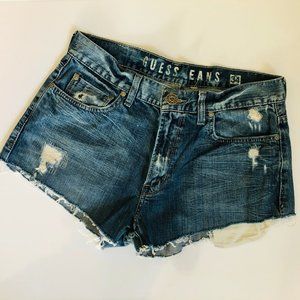 Guess Jeans Boyfriend Super Short Cutoff Shorts
